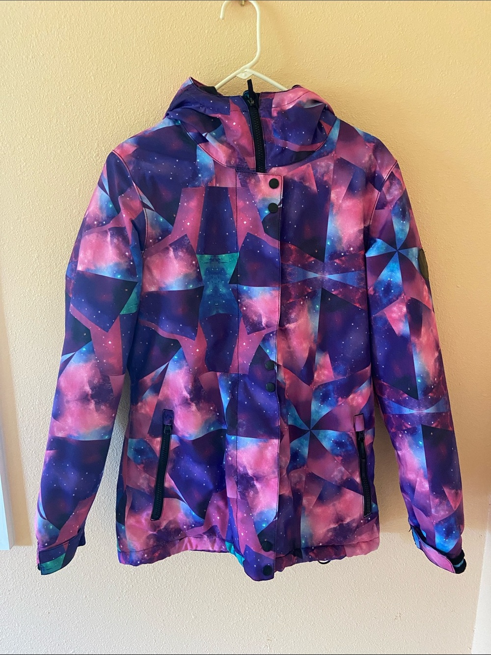Women’s Aperture Galaxy Ski Jacket, Hood, Waterproof, Size Large